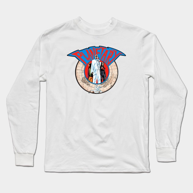 Planetary (Alt Print) Long Sleeve T-Shirt by Nerdology